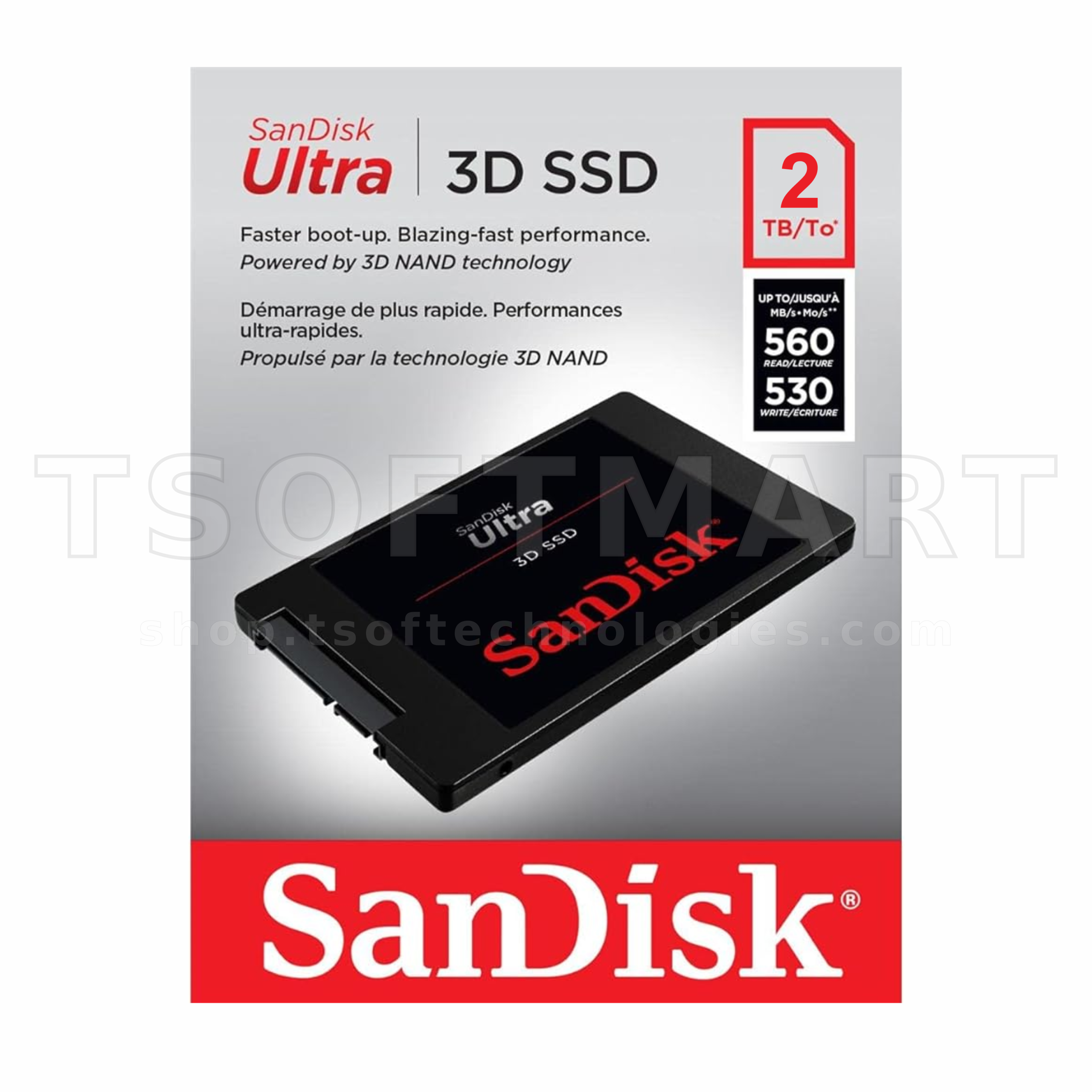 SanDisk Ultra 3D NAND 2tb SATA Internal SSD 560mb/s