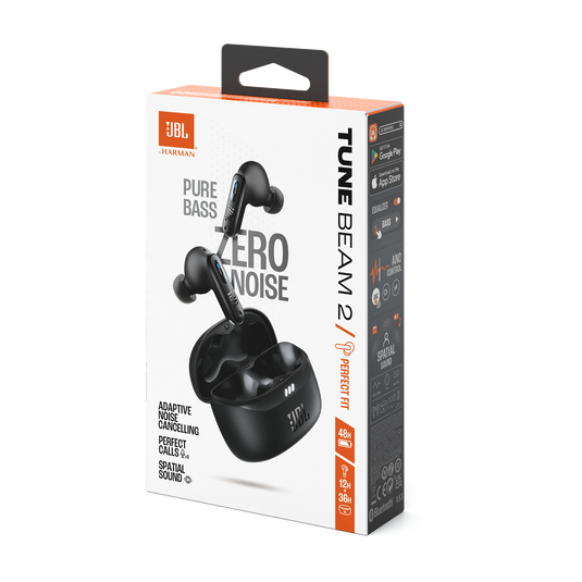 JBL Tune Beam 2 Earbuds – Black