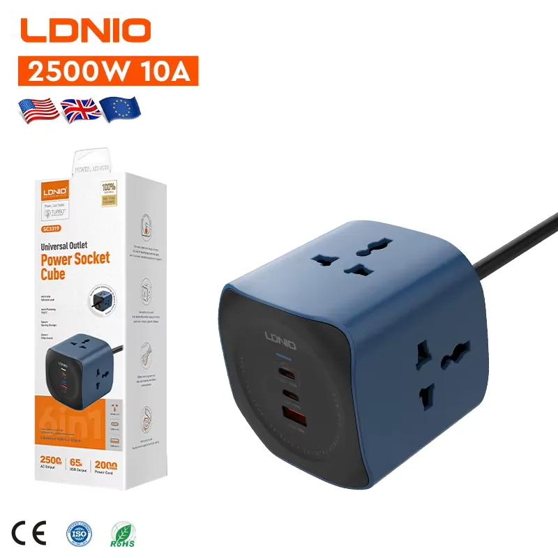 Ldnio SC3319 Universal Power Socket Cube