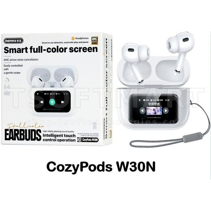 Remax CozyPods W30N Earbuds with Colour Screen
