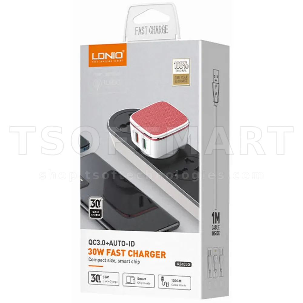 Ldnio A2405q 2 Ports Android 30w Fast ?Charger