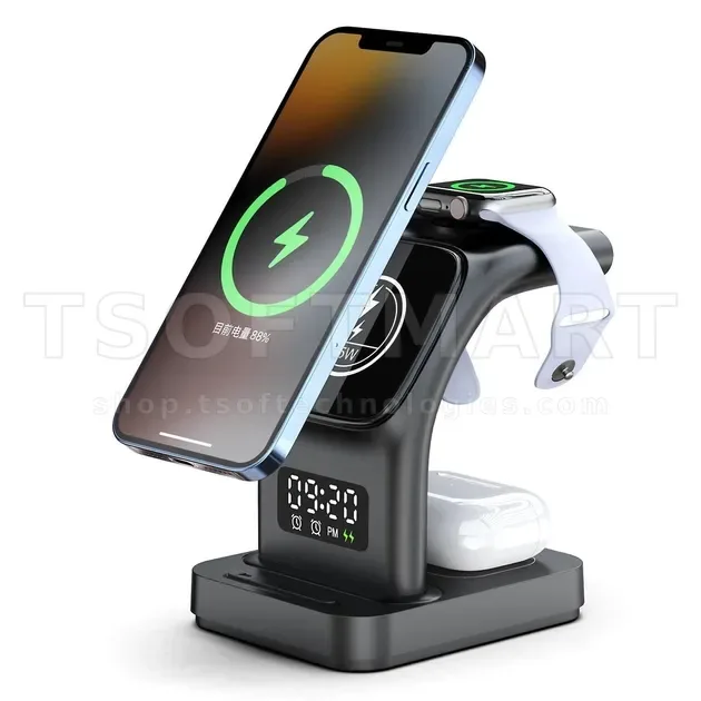 Earldom Wc37 5-in-1 Magnetic Wireless Charger