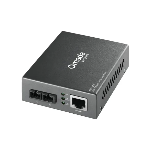 TP-LINK MC110CS Omada 10/100 Mbps RJ45 to 100 Mbps Single-mode SC Fiber Converter