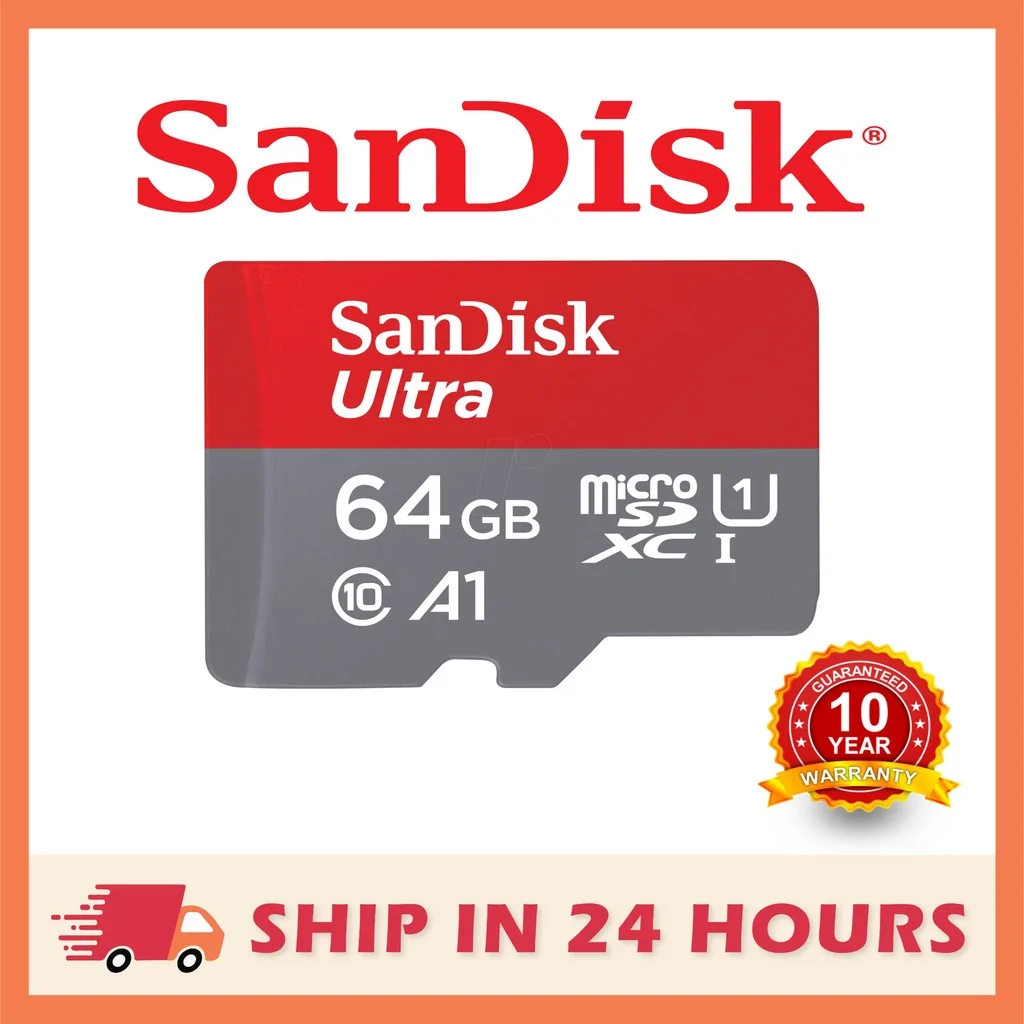 SanDisk Ultra Micro SD Card 64GB Class 10