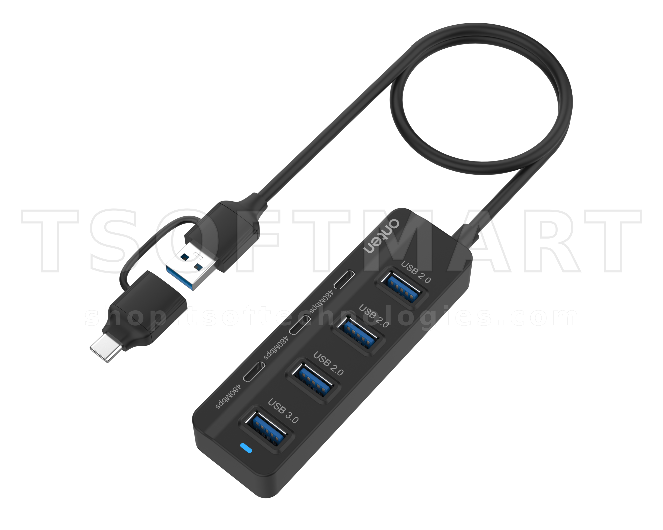 Onten Ont-UCA5306 Usb3.2 7 Ports HUB