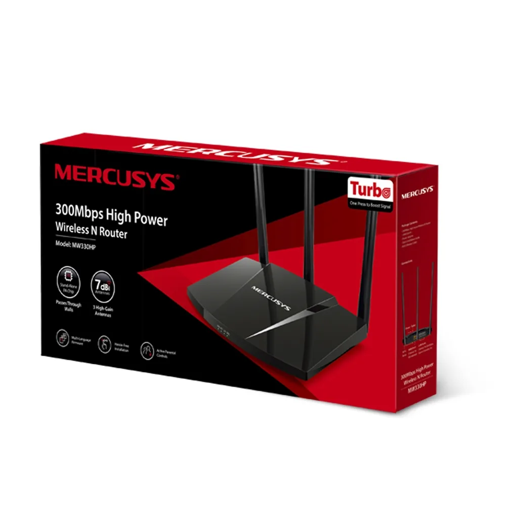 TP-Link Mercusys MW330HP N300 High Power Wi-Fi Router