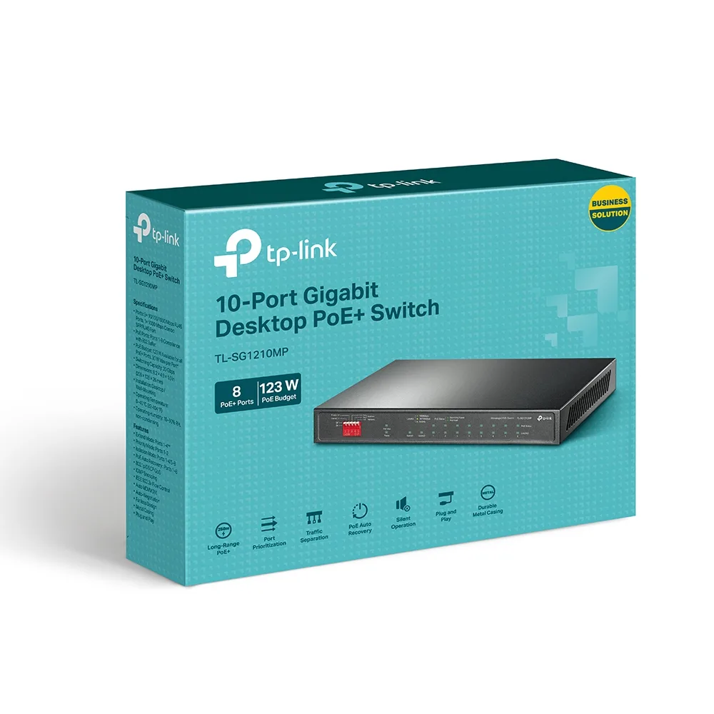 TP-Link TL-SG1210MPE 10 Ports Gigabit Smart POE+ Switch
