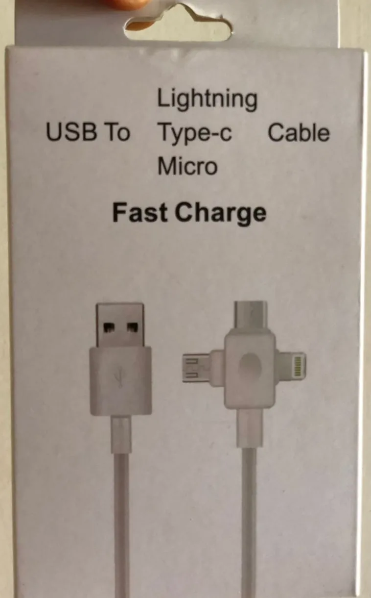USB to Lightning/Type C/Micro Sub Cable