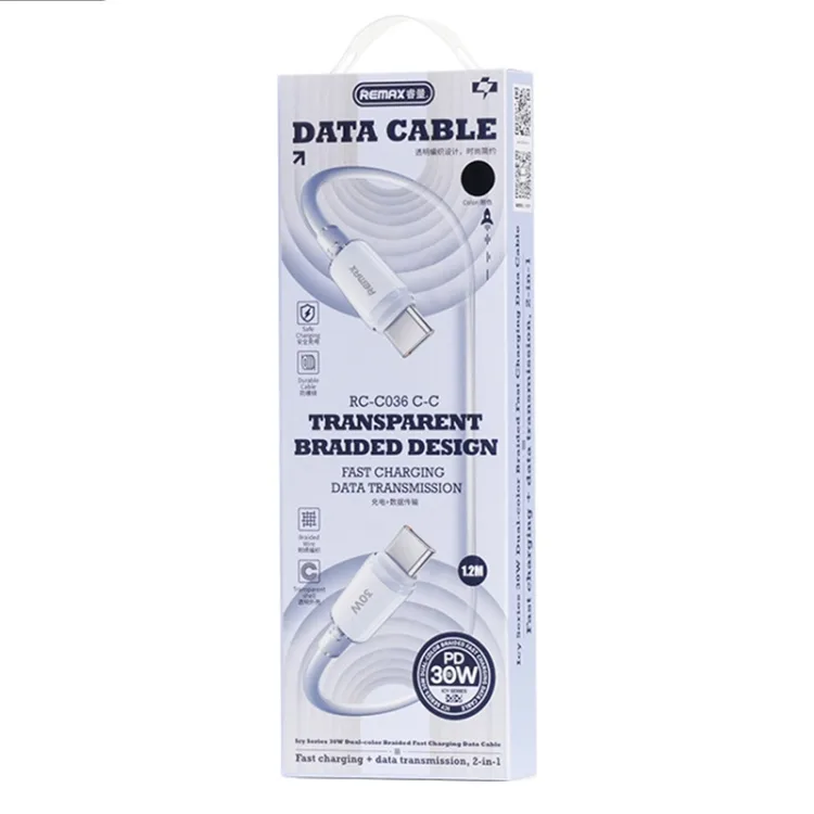 Remax RC-C036 USB-C to USB-C 1.2m Data Cable 30W