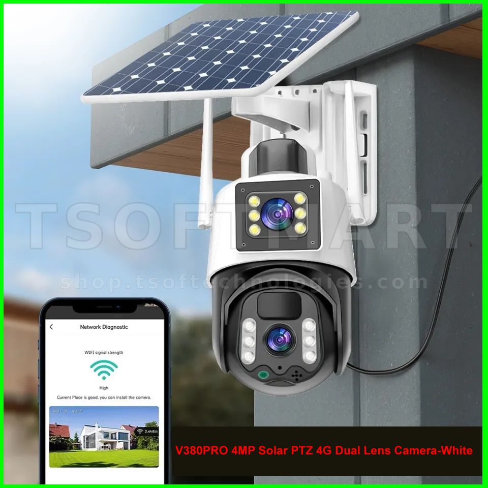 Crossfire P6A (V380) Dual Lens Solar Camera