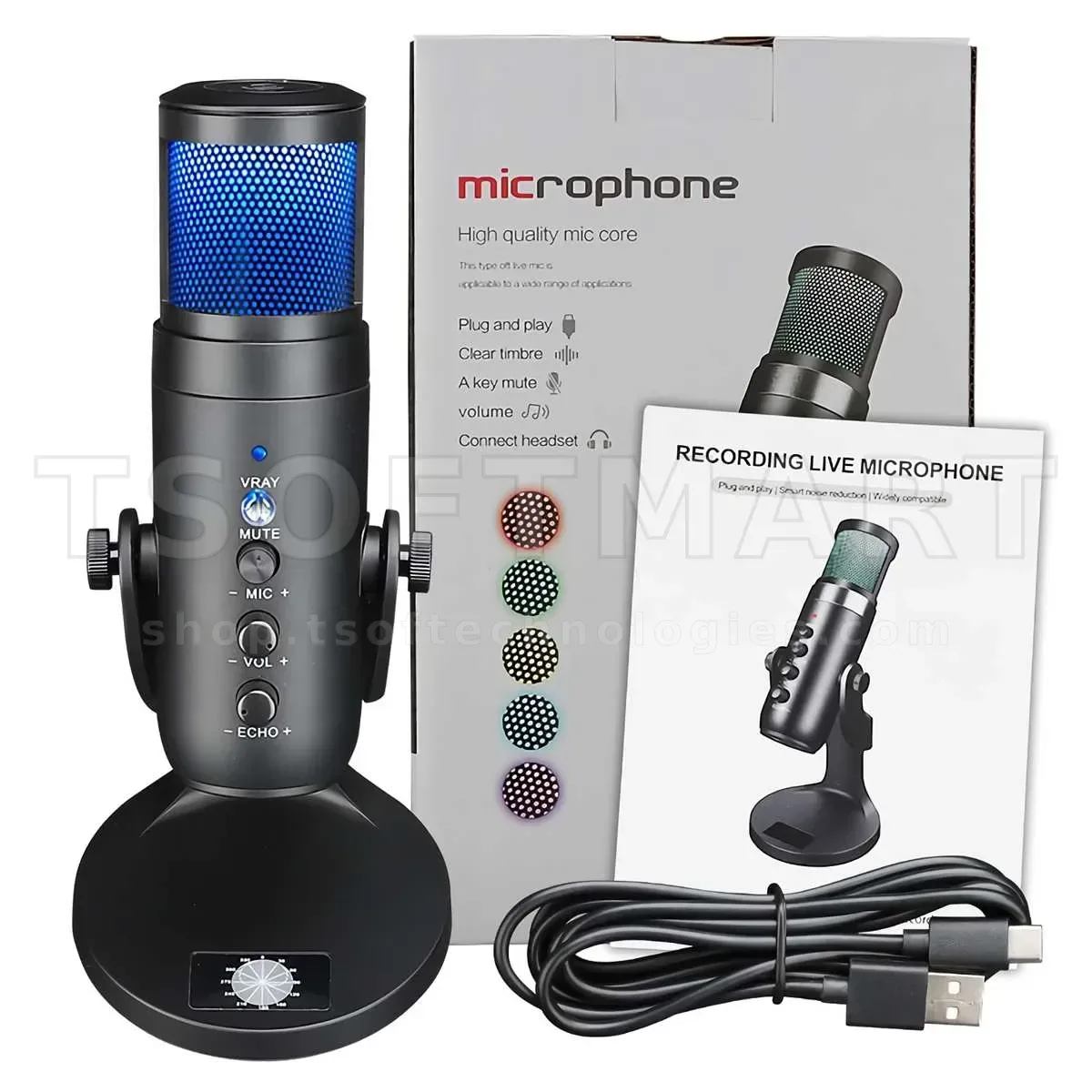 Pro Desktop Live Mic + RGB MU900PRO