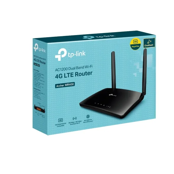 TP-Link AC1200 Wireless Dual Band 4G LTE Router Archer MR400 with SIM