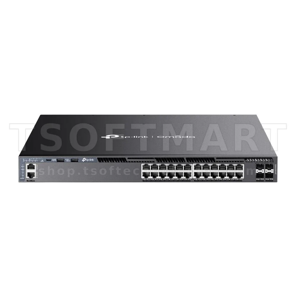 TP-Link SG6428XHP Omada 24-Port Gigabit Stackable L3 Managed PoE+ Switch
