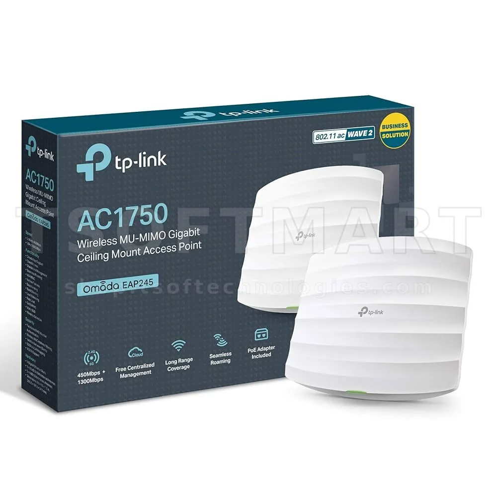 TP-Link AC1750 MU-MIMO Ceiling Mount Access Point EAP245