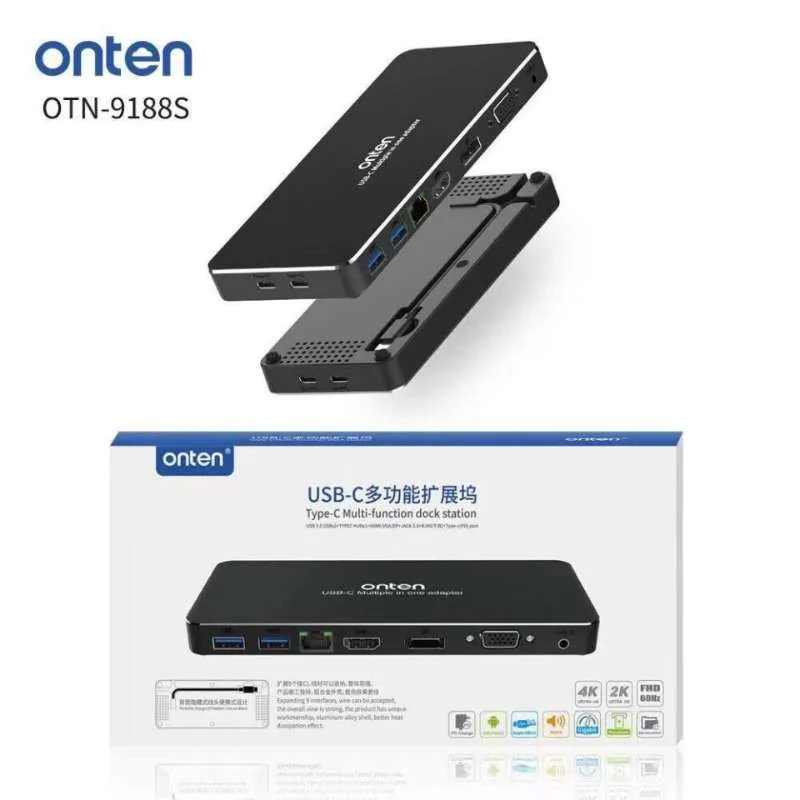 Onten Otn-9188S Type-C Multi-Function Dock Station
