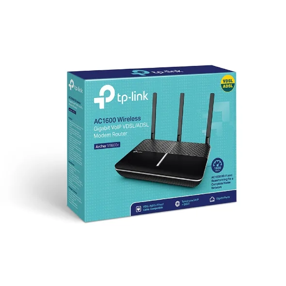 TP-Link AC1600 Wireless Gigabit VDSL/ADSL Modem Router Archer VR600