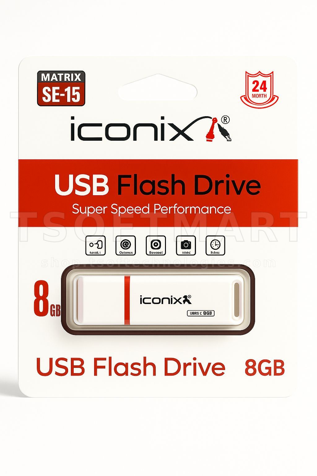 Iconix Se-15 Usb 3.0 Flash Drive 8gb