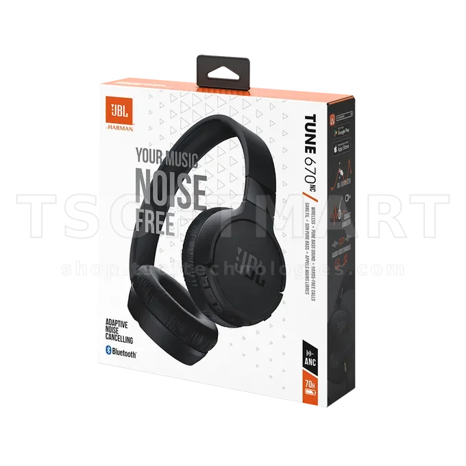 Jbl Tune 670BT ANC Wireless Headset-Black