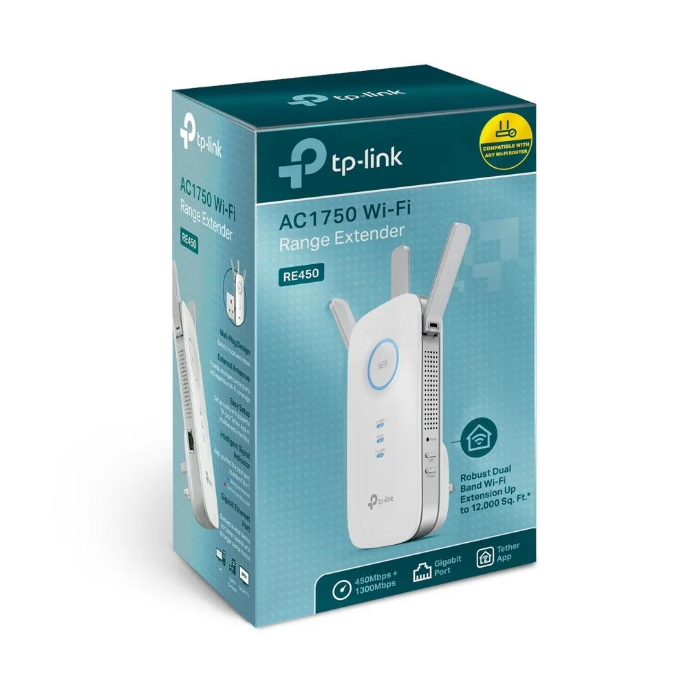 Tp-Link AC1750 Mesh Wi-Fi Rande Extender RE450