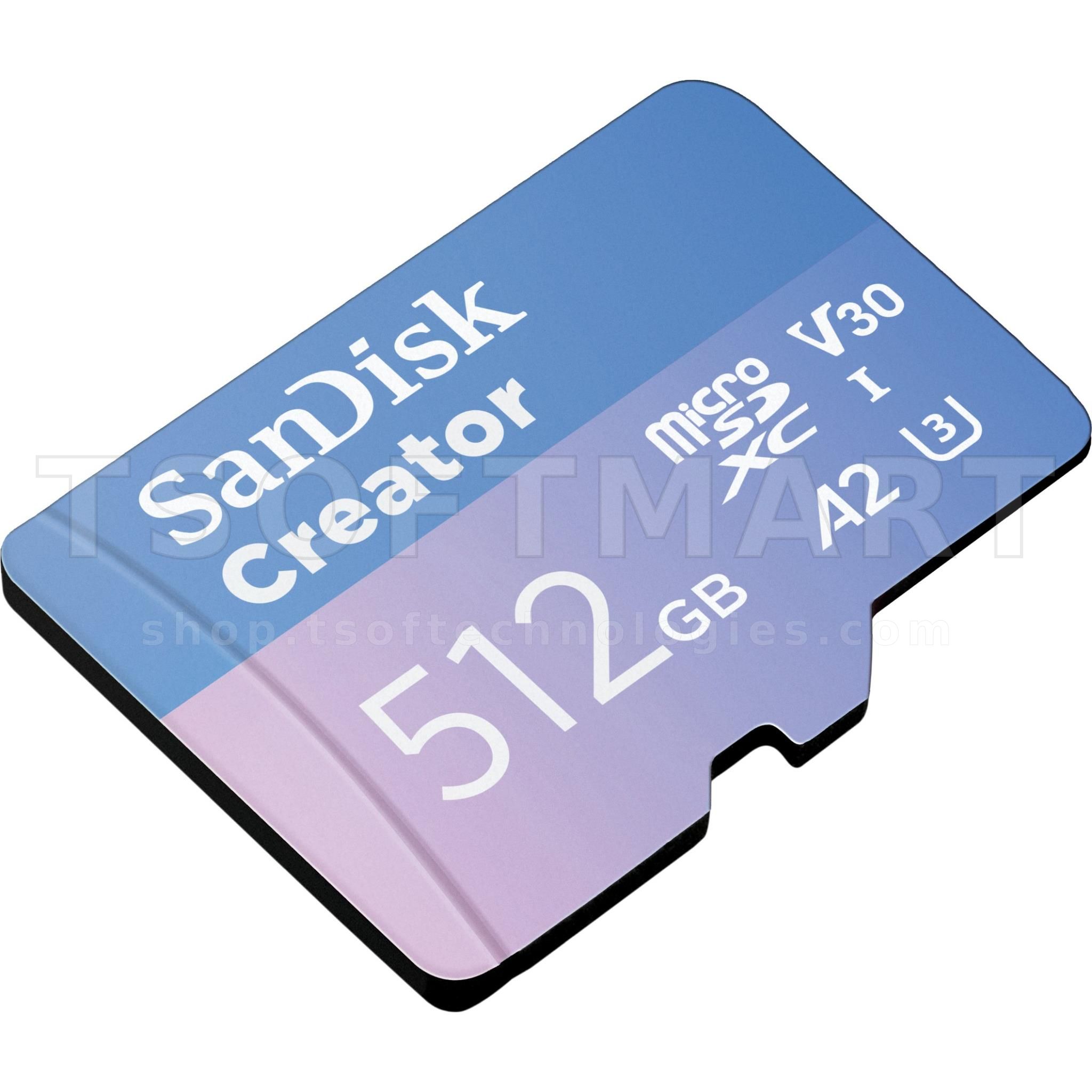 Sandisk Creator Micro SDXC 512gb 190MB/s