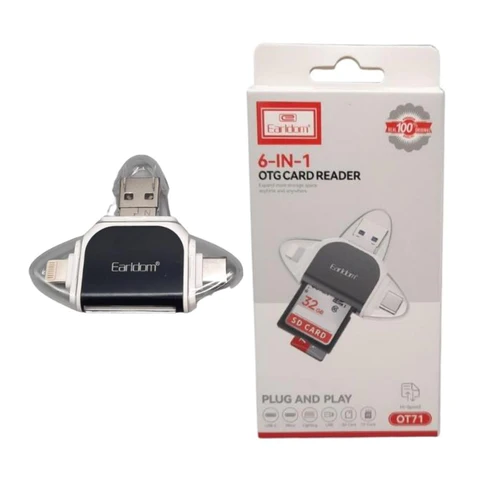 Earldom 6 in 1 OTG Card Reader Et-OT71