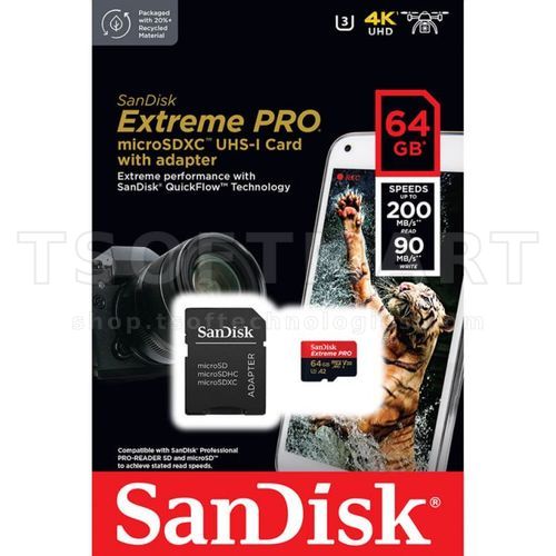 Sandisk Extreme Pro Micro Sd 64gb 200mb/s