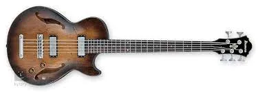 Ibanez AGBV205A-TCL Artcore Vintage Basses Series 5 String Hollow Body Bass Guitar